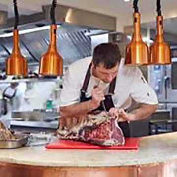 Caterware equipment in muddy duck kitchen