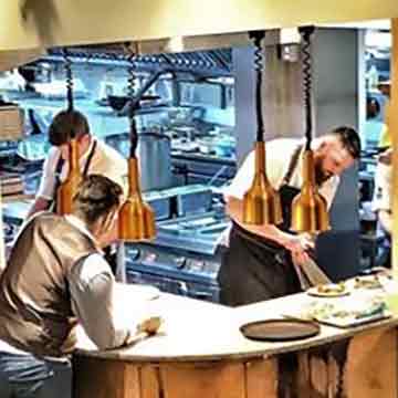 Caterware equipment in muddy duck kitchen