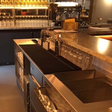 Caterware equipment Prosecco House kitchen