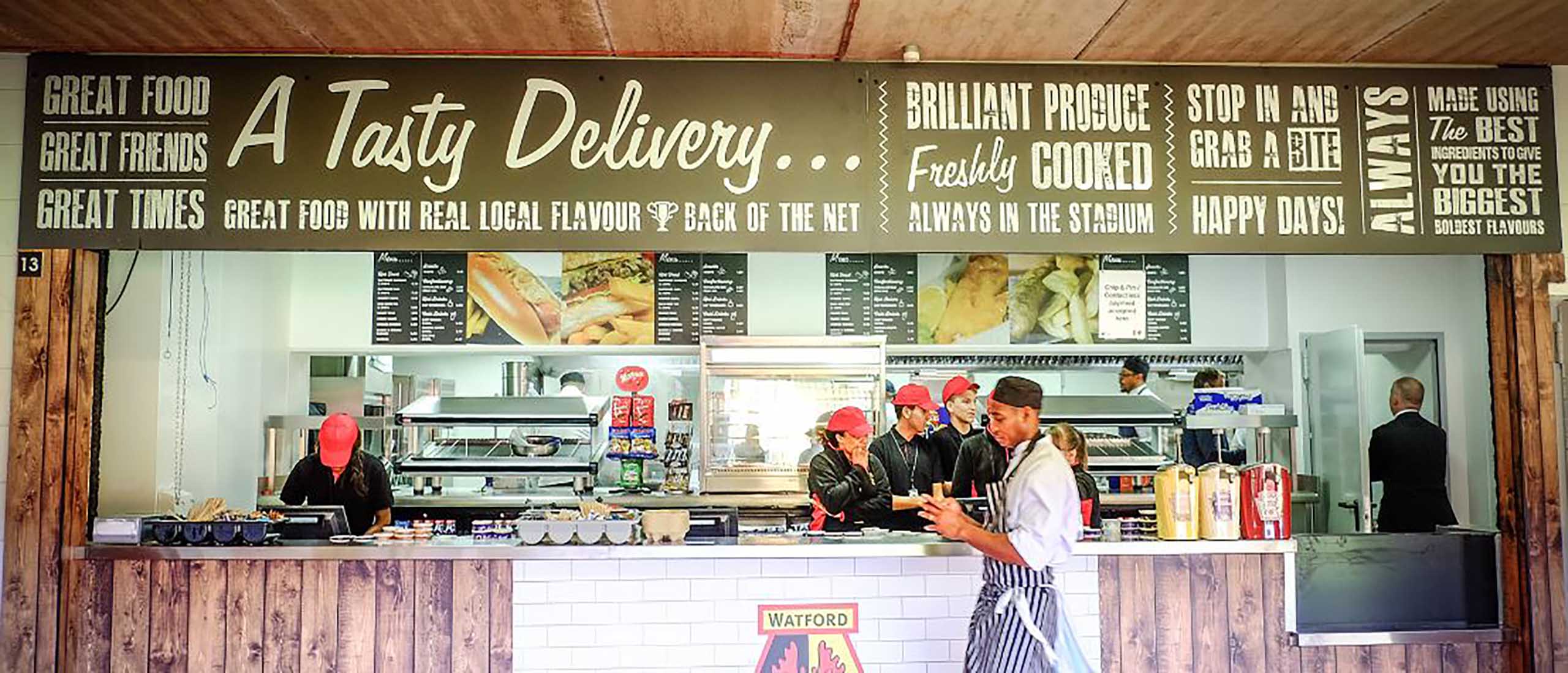 Caterware Watford FC Foodstall